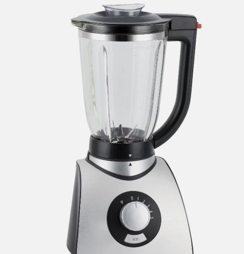 Alaska TB1567S - blender kielichowy 600W z funkcją kruszenia lodu i szklanym kielichem