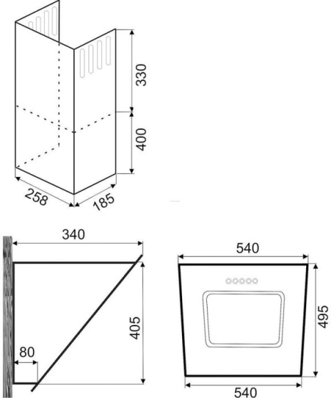 Exquisit KFD607-2L - okap kuchenny z oświetleniem LED i dotykowym sterowaniem