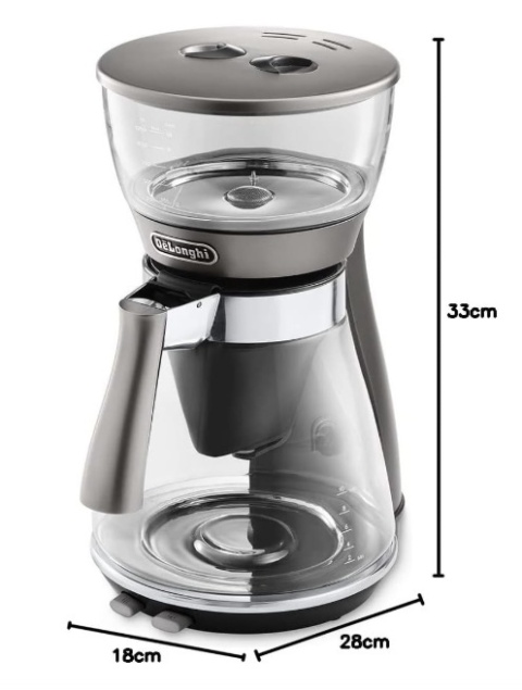 Ekspres do kawy przelewowy De'Longhi ICM17210 - 1,25 l, 1000 W, Anti-Drip, podtrzymywanie ciepła