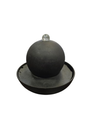 Fontanna dekoracyjna LED Kula - relaksujący szum wody i światło do salonu, sypialni, biura