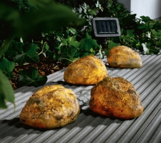 Girlanda solarna LED imitacja kamieni - ekologiczne oświetlenie ogrodowe