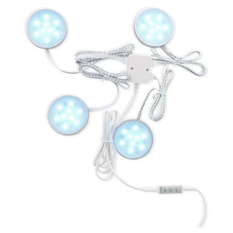 Grundig zestaw 4 lamp LED - praktyczne światło do szafek, garażu i tarasu