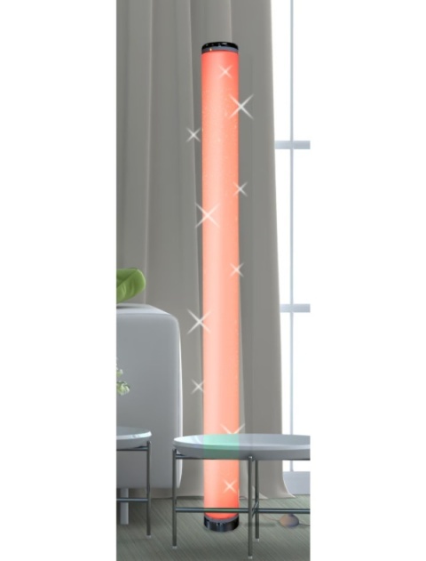 Kolumna świetlna LED RGB z pilotem - 12W, 3000K, ściemniana, chromowana, 104 cm Kolumna świetlna LED RGB z pilotem - 12W, 3000K, ściemniana, chromowana, 104 cm