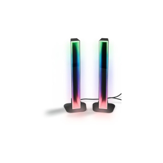 LED Light Bars 3D RGB - zestaw 2 szt. z pilotem, ściemnianiem i efektami muzycznymi, 280 mm
