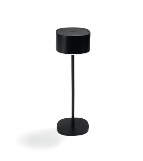 Lampka LED akumulatorowa czarna - 3 stopnie jasności, 2700K, przenośna 15/25 cm Lampka LED akumulatorowa czarna - 3 stopnie jasności, 2700K, przenośna 15/25 cm