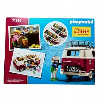 PLAYMOBIL Volkswagen T1 Camping Bus - Winteredition II z figurkami i akcesoriami - 79 elementów