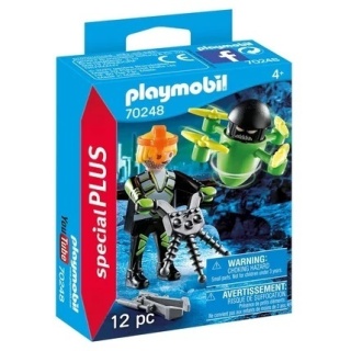 Playmobil 70248 - Agent z dronem i panelem sterowania (Top Agents / Misja na Marsie)