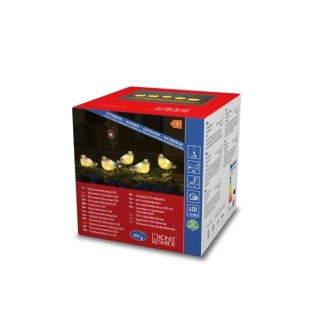 Podświetlane LED akrylowe figurki ptaków - Konstsmide 6291-103