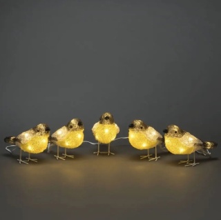 Podświetlane LED akrylowe figurki ptaków - Konstsmide 6291-103