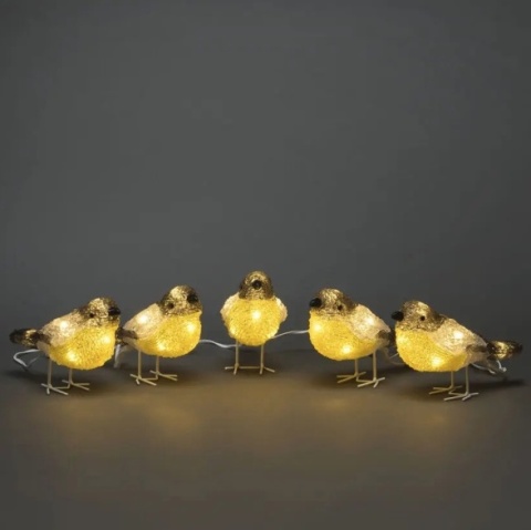 Podświetlane LED akrylowe figurki ptaków - Konstsmide 6291-103