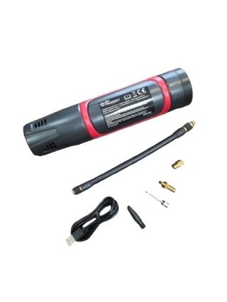 Przenośny kompresor 12V z latarką LED - 8.2 bar, do auta, roweru, piłek, materacy