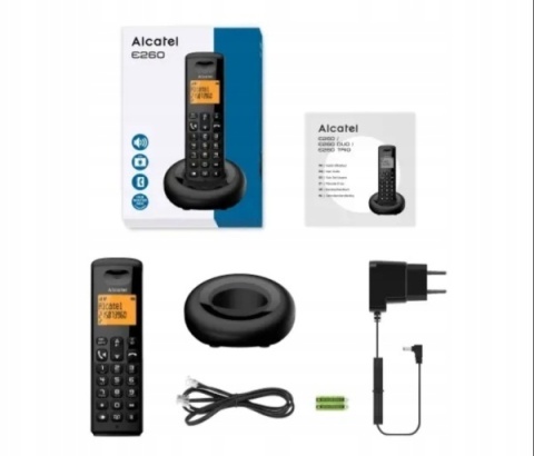 Telefon bezprzewodowy z LCD i identyfikacją numeru - zasięg do 300 m, 50 kontaktów