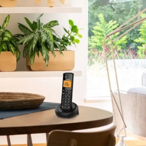 Telefon bezprzewodowy z identyfikacją CLIP, głośnomówiący, LCD, zasięg 300 m