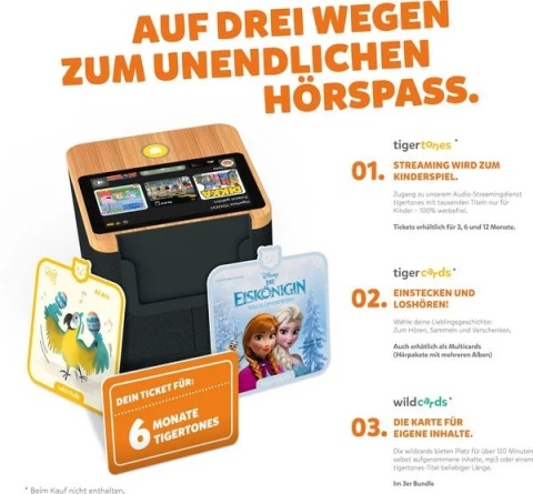 Tigerbox TOUCH PLUS - odtwarzacz audio dla dzieci z ekranem dotykowym JĘZYK NIEMIECKI