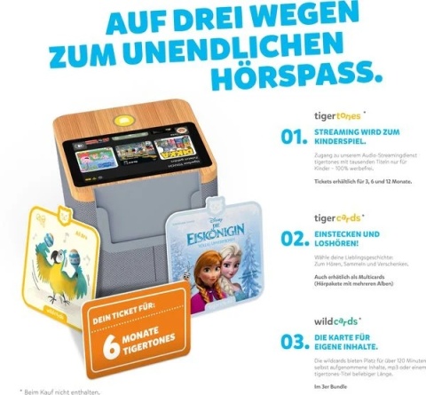 Tigerbox TOUCH - odtwarzacz audio dla dzieci z ekranem dotykowym JĘZYK NIEMIECKI