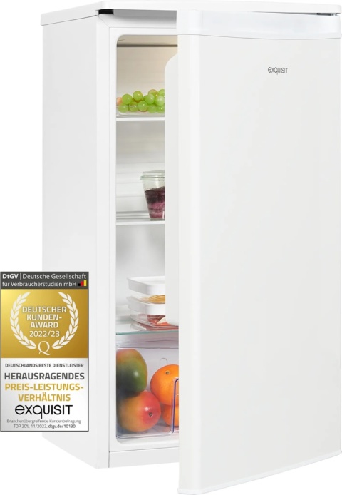 Exquisit KS85-V-091E lodówka 75L biała z regulacją temperatury
