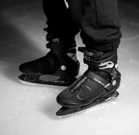 K2 Ice Boa - męskie łyżwy rekreacyjne, rozmiar 39,5, system Boa®, SoftBoot®, stal nierdzewna