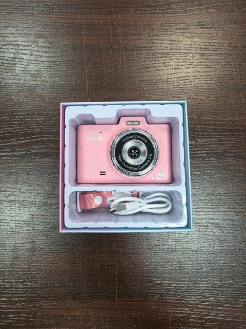 Kompaktowy aparat cyfrowy 48 MP 1080P, 2,8" ekran, 8× zoom, różowy
