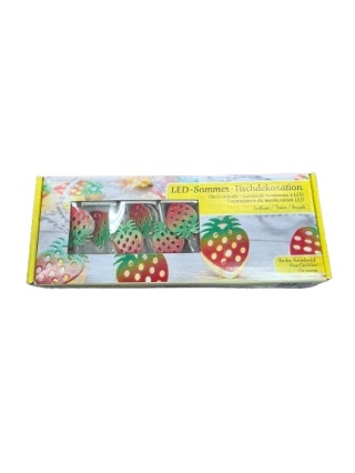 LED Tischdekoration - dekoracja stołowa LED z ozdobą, 2×AA, długość 100-185 cm