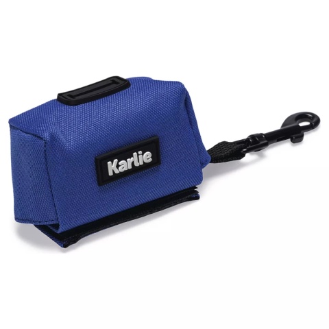 Pojemnik na woreczki na odchody - niebieski pojemnik na woreczki z 15 ekologicznymi woreczkami