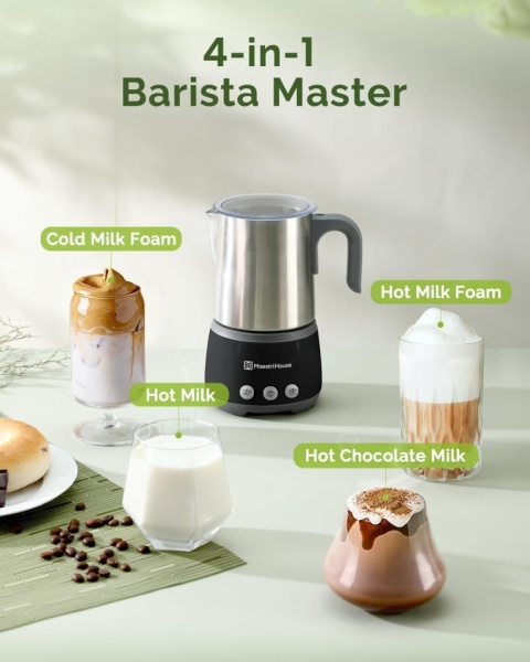 Spieniacz do mleka Maestri House 500 ml 600 W - 4 w 1, Smart Touch