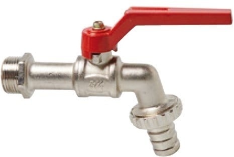 Zawór kulowy mosiężny, niklowany - KIRCHHOFF