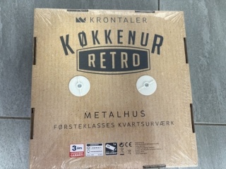 Zegar Kuchenny Retro - niebieski zegar w stylu vintage