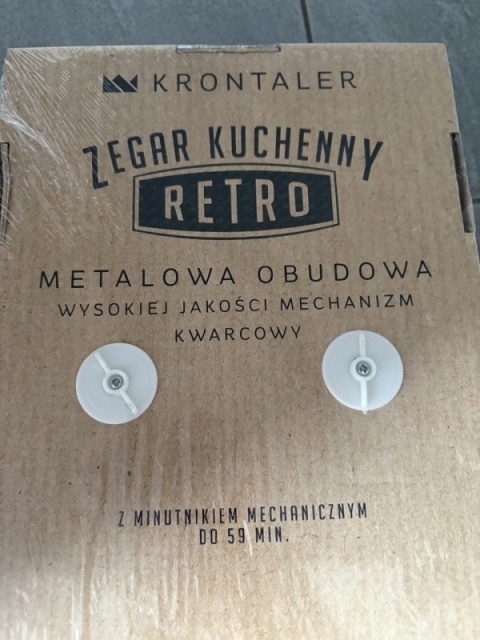 Zegar Kuchenny Retro - zielony zegar w stylu vintage
